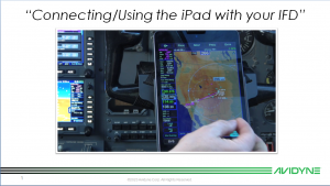 Connecting/Using the iPad with your IFD