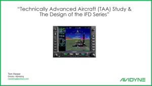 Technically Advanced Aircraft Study & the IFD