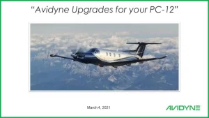 Avidyne Upgrades for your PC-12