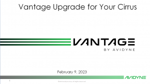 Webinar: Vantage Upgrade for Your Cirrus